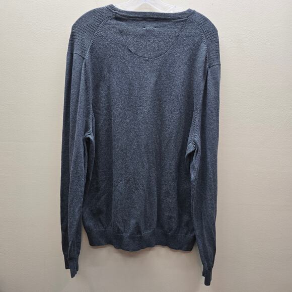 Greg Norman Men's Pullover V Neck Golf Knit Sweater Long Sleeve Gray Size XL - Picture 2 of 6